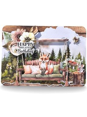 Handmade Belated Birthday Greeting Card